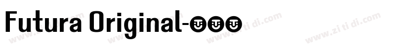 Futura Original字体转换
